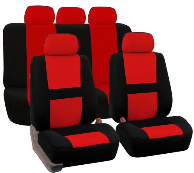車用シートカバー 9点セット レッド